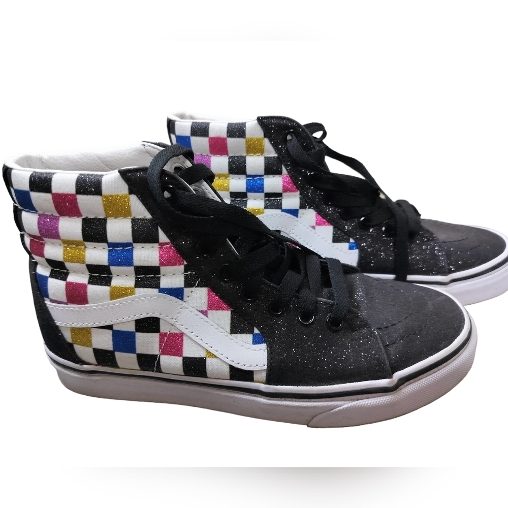2063) VANS Sk8-Hi Glitter Shoes Size 7 Women /5.5 Men